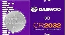Фонари аккумуляторные и батарейки — Батарейка литиевая дисковая DAEWOO Lithium BL-5 CR2032 — фото