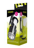 Фонари аккумуляторные и батарейки — Фонарь аккумуляторный ФАZА AccuF8-L1W/L24-bk  чёрный — фото