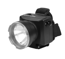 Фонари аккумуляторные и батарейки — Фонарь налобный аккумуляторный FAZA AccuFH7-L1W-bk чёрный/зеленый — фото