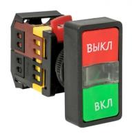 Кнопки управления — Кнопка AS-22N &quot;Пуск-Стоп&quot; прямоугольная 220В NO+NC EKF — фото