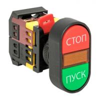 Кнопки управления — Кнопка APBB-22N &quot;Пуск-Стоп&quot; овальная 220В NO+NC EKF — фото