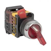 Переключатели EKF PROxima — Переключатель ANLC-22 2P красный с подсветкой 220В NO+NC EKF — фото