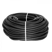 Труба гофр. ПНД Plast с зондом d16мм (100м.) черная