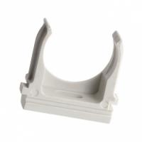 Акссессуары к трубе ПВХ — Крепеж-клипса серая d50мм — фото