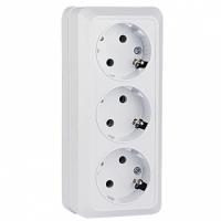 Серия Рим — Розетка 3 ОП евро 16 А РИМ EKF — фото