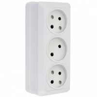 Серия Рим — Розетка 3 ОП 10 А РИМ EKF — фото