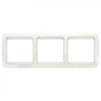 Серия Лондон — Рамка Лондон 3-х местная горизонт.белая EKF — фото