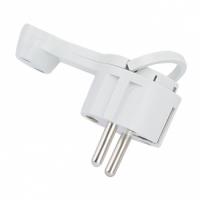 Вилки — Вилка угловая плоская с/з белая &quot;СТЕЛС&quot; 16А 250В EKF PROxima — фото