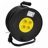 Удлинители и сетевые фильтры — Удлинитель на катушке 4 розетки б/з 50 м ПВС 2х1,5 — фото