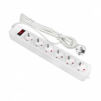 Удлинители и сетевые фильтры — СЕТЕВОЙ ФИЛЬТР &quot;БЛОКБАСТЕР&quot; 6 ГНЕЗД 3М 10А/2.2 кВт EKF — фото