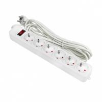 Удлинители и сетевые фильтры — СЕТЕВОЙ ФИЛЬТР &quot;БЛОКБАСТЕР&quot; 6 ГНЕЗД 5М 10А/2.2 кВт EKF — фото