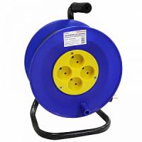 Удлинители и сетевые фильтры — Удлинитель на катушке 4 розетки б/з 30 м ПВС 2х1,5 — фото