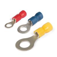 Наконечники и гильзы изолированные — НАКОНЕЧНИК ИЗОЛ. НКИ 6-8 КОЛЬЦЕВОЙ (упаковка 100 штук) — фото