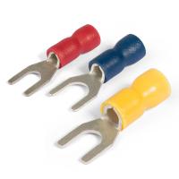 Наконечники и гильзы изолированные — НАКОНЕЧНИК НВИ 1.2,5-4/СЕЧ 0.5-1.5/ ВИЛОЧНЫЙ (упаковка 100 штук) — фото