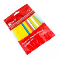 Термоусаживаемая трубка ТУТ — НАБОР ТРУБКА ТУТ 20\10 7 ЦВЕТОВ ПО 3 ШТ 100 ММ EKF — фото