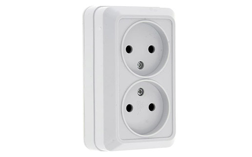 Розетки, выключатели, вилки — Серия Рим — фото