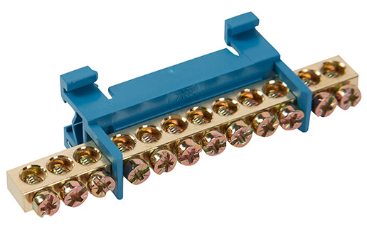 Элементы комплектации шкафов — Нулевые шины — фото